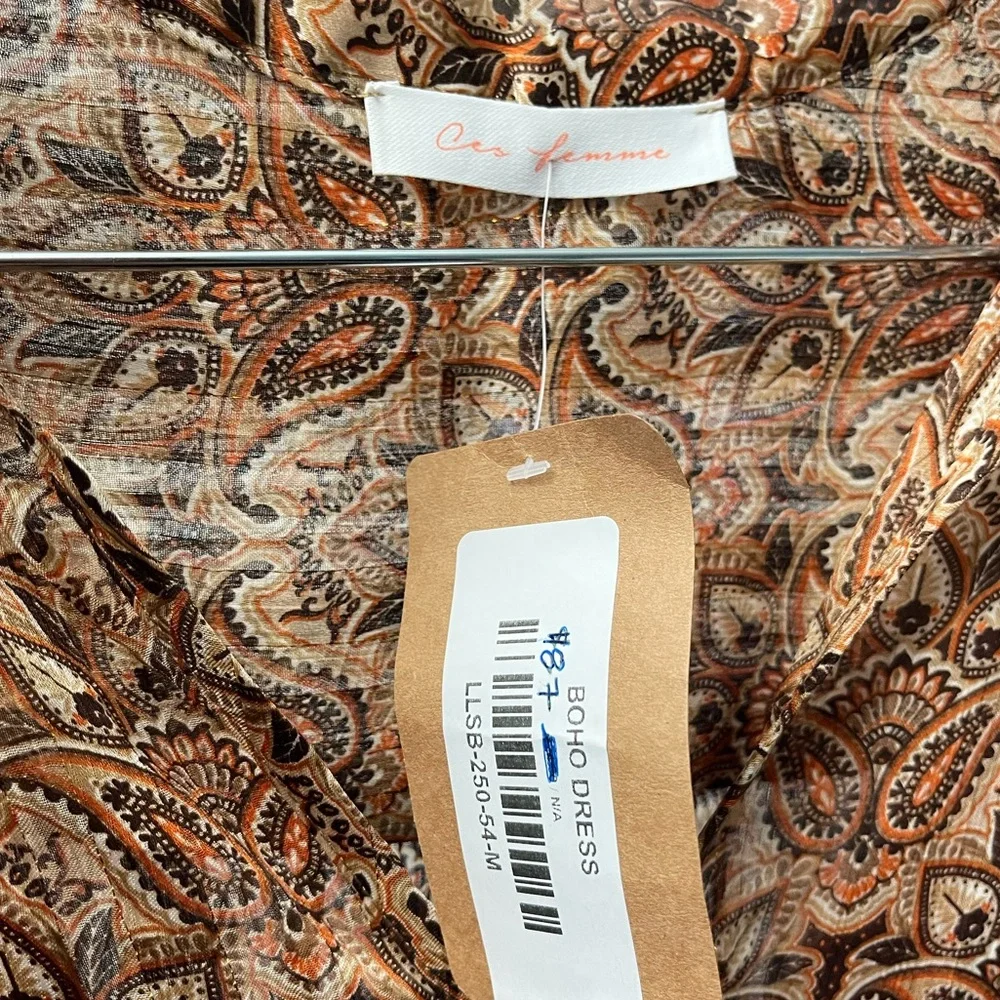 NWT- Ces Femme - Western Boho Maxi Dress - Picture 7 of 10